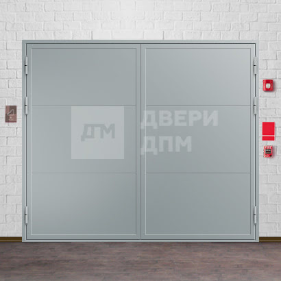 Распашные противопожарные ворота для магазина ВПМ-167